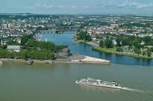 DEKOB - Koblenz - Deutsches Eck at the Confluence of the Rhine and Moselle - Credits GNTB Photo & Design Goebel, Horst.jpg Photo